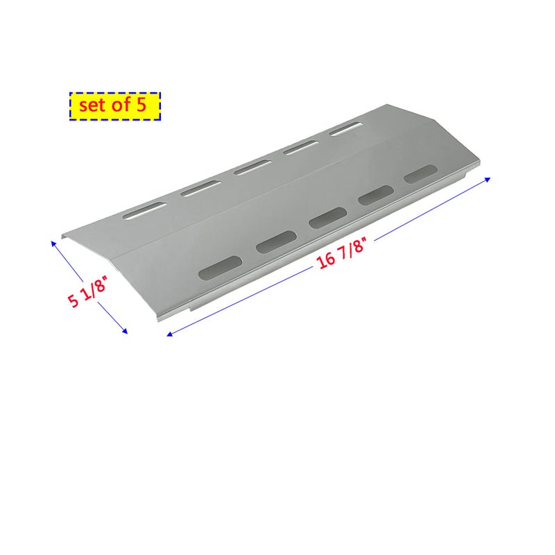 Direct store Parts Kit DG257 Replacement for Ducane 5 Burner 30500701/30500097 Gas Grill Repair Kit Stainless Steel Burners & Heat Plates - Image 4